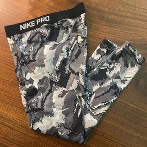 girls camo nike pro leggings
